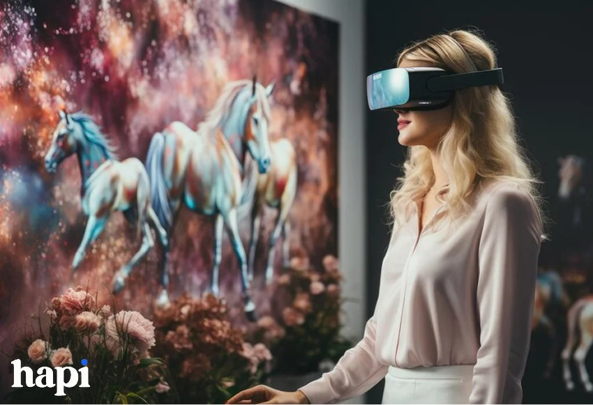 a person using AR