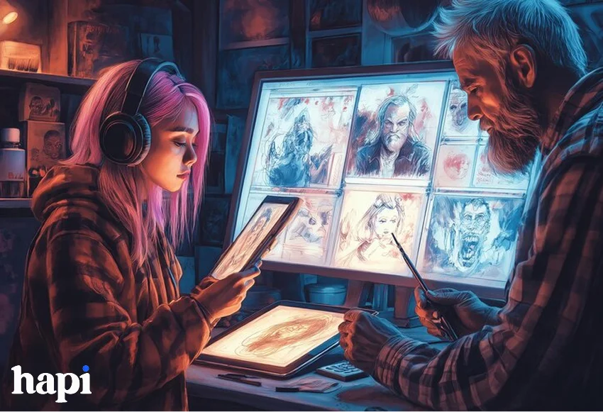 an influencer virtual art