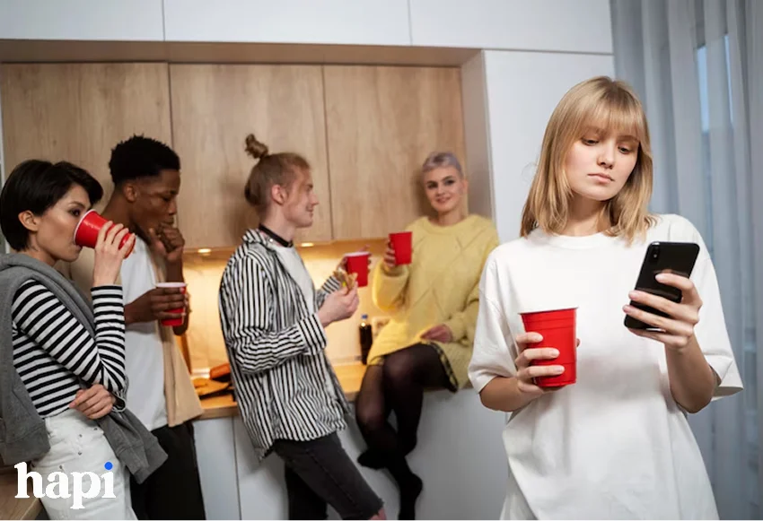 some people gathering in a social event
