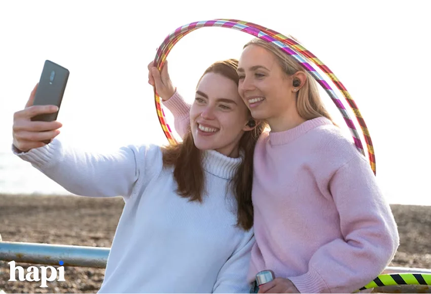 two influencers recording a video