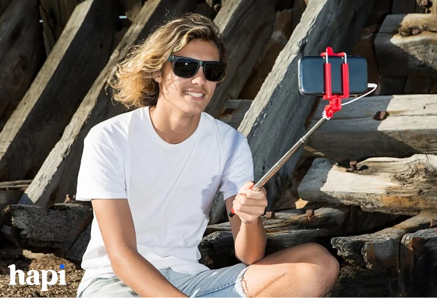 an influencer taking a selfie
