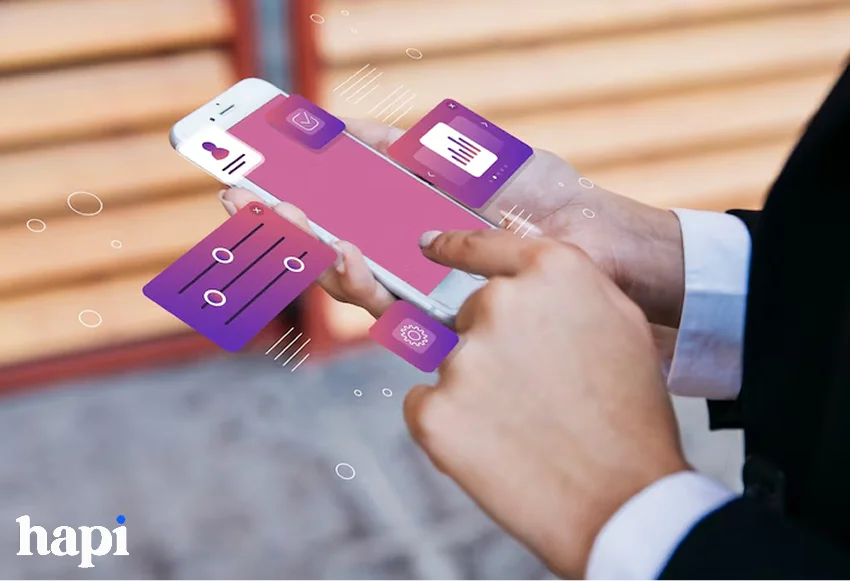 a person checking data usage