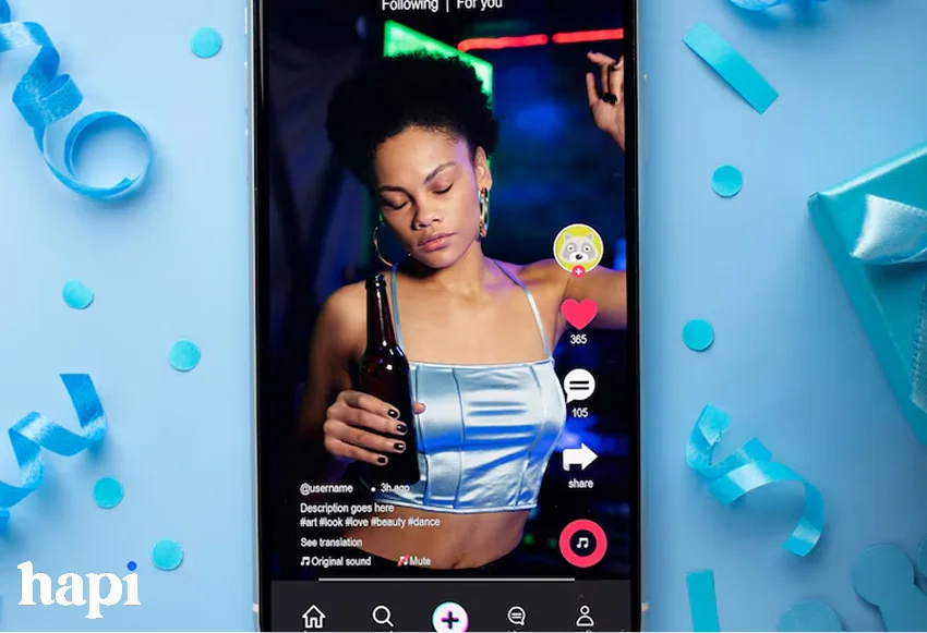 a TikTok video