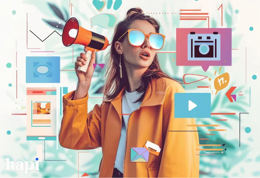 a person creating a viral content
