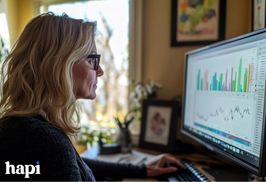 a person analysing content performance