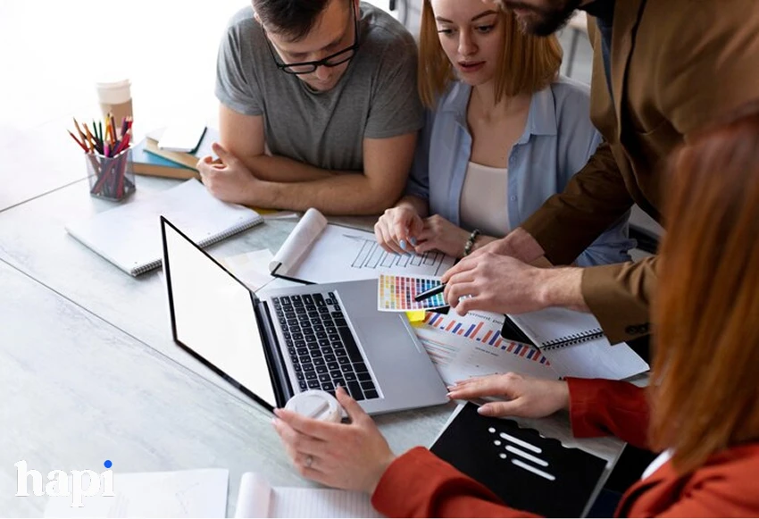 some people working on a digital marketing project