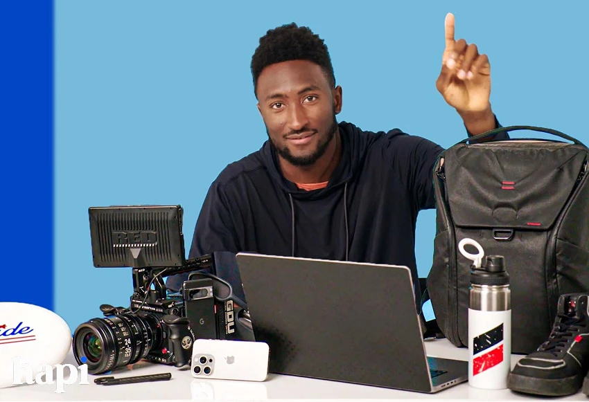 Marques Brownlee creating a content