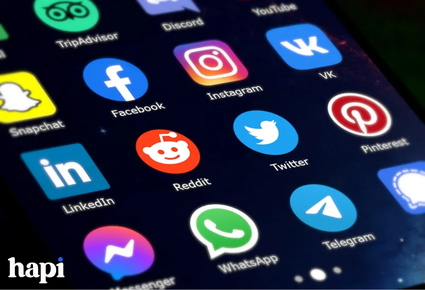 Different social media apps
