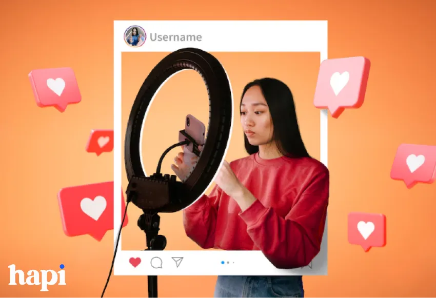 An Instagram influencer
