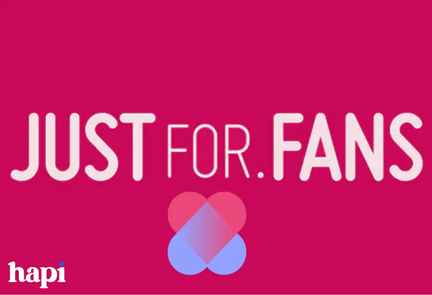 Just for Fans logo on a pink background