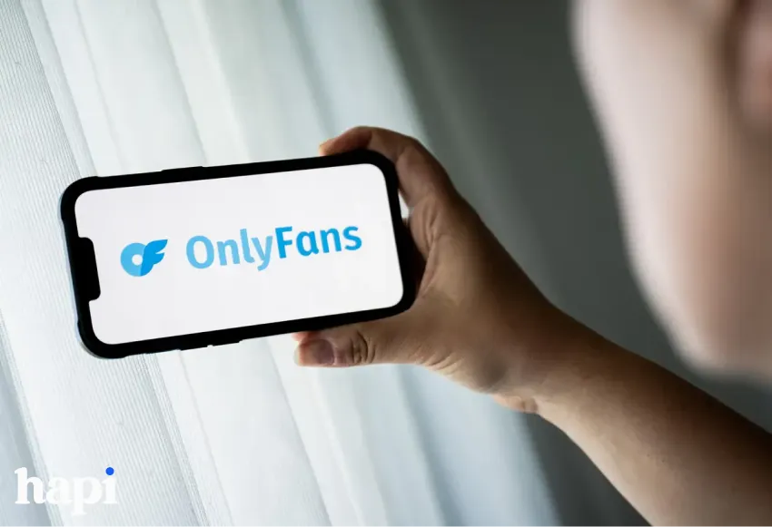 Onlyfans logo on a mobile screen